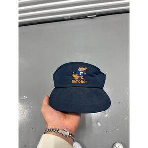 Vintage Florida Gators Visor Hat Blue Orange Script Embroidery NCAA College